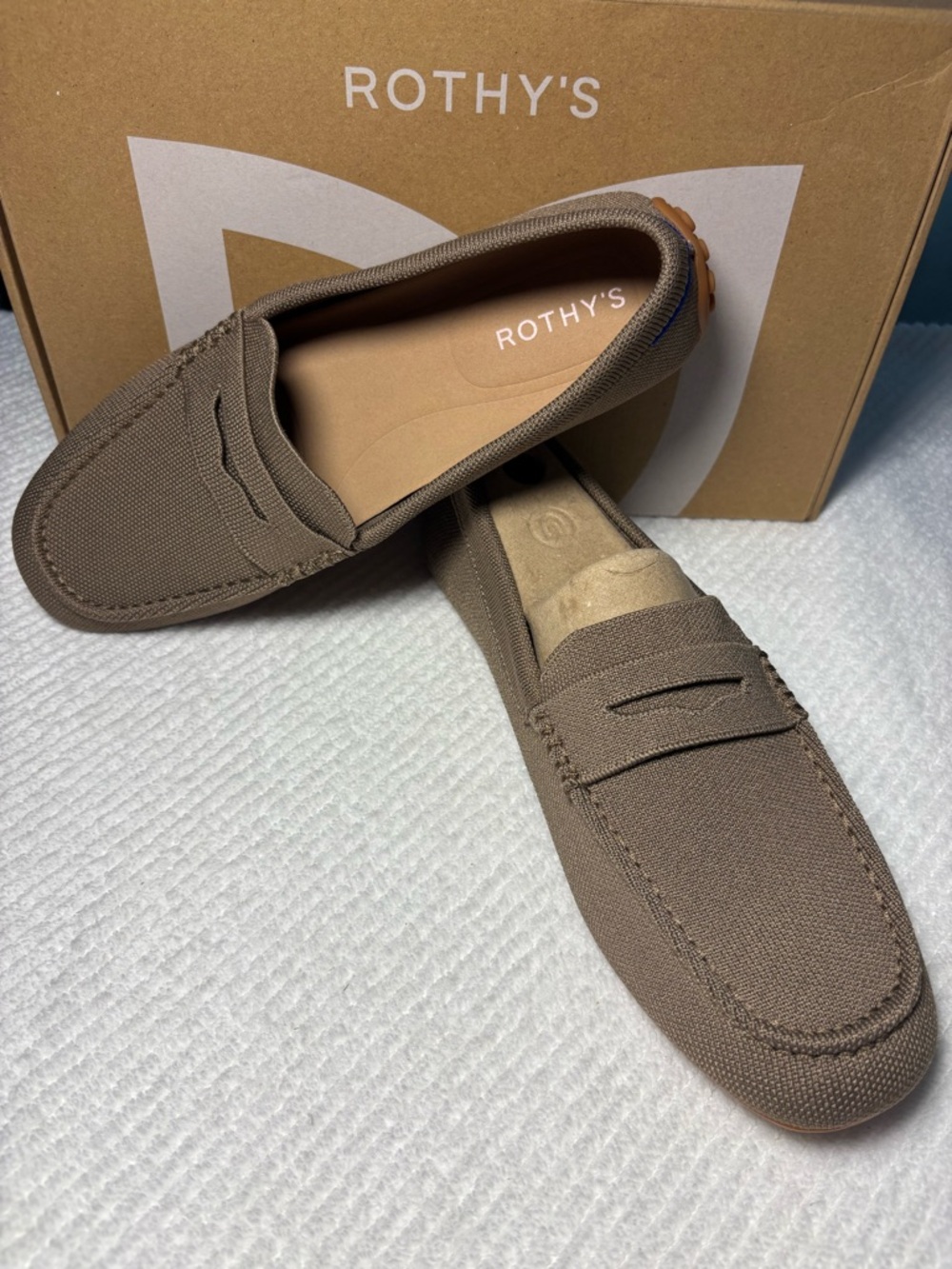Rothy's Driver Loafers Portobello (taupe) - Picture 4 of 6
